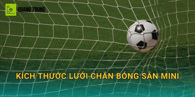 Kích thước lưới chắn bóng sân mini: Cao bao nhiêu là đủ và chọn mắt lưới thế nào