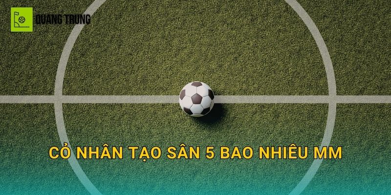 Cỏ nhân tạo sân 5 bao nhiêu mm: Chọn chiều cao sợi để êm chân và bám tốt